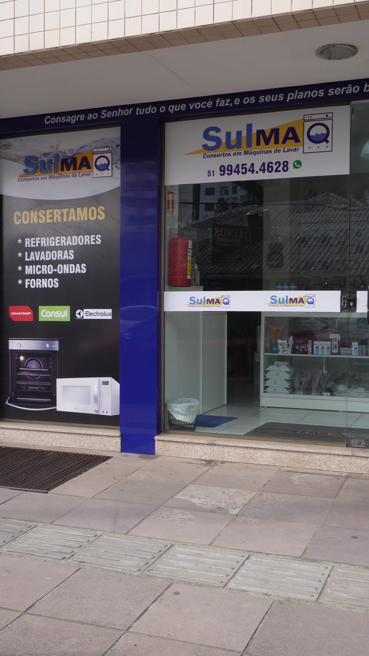 Fachada da loja Sulmaq no Centro de Tramandaí